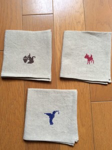 リネン刺繡ハンカチプロジェクト